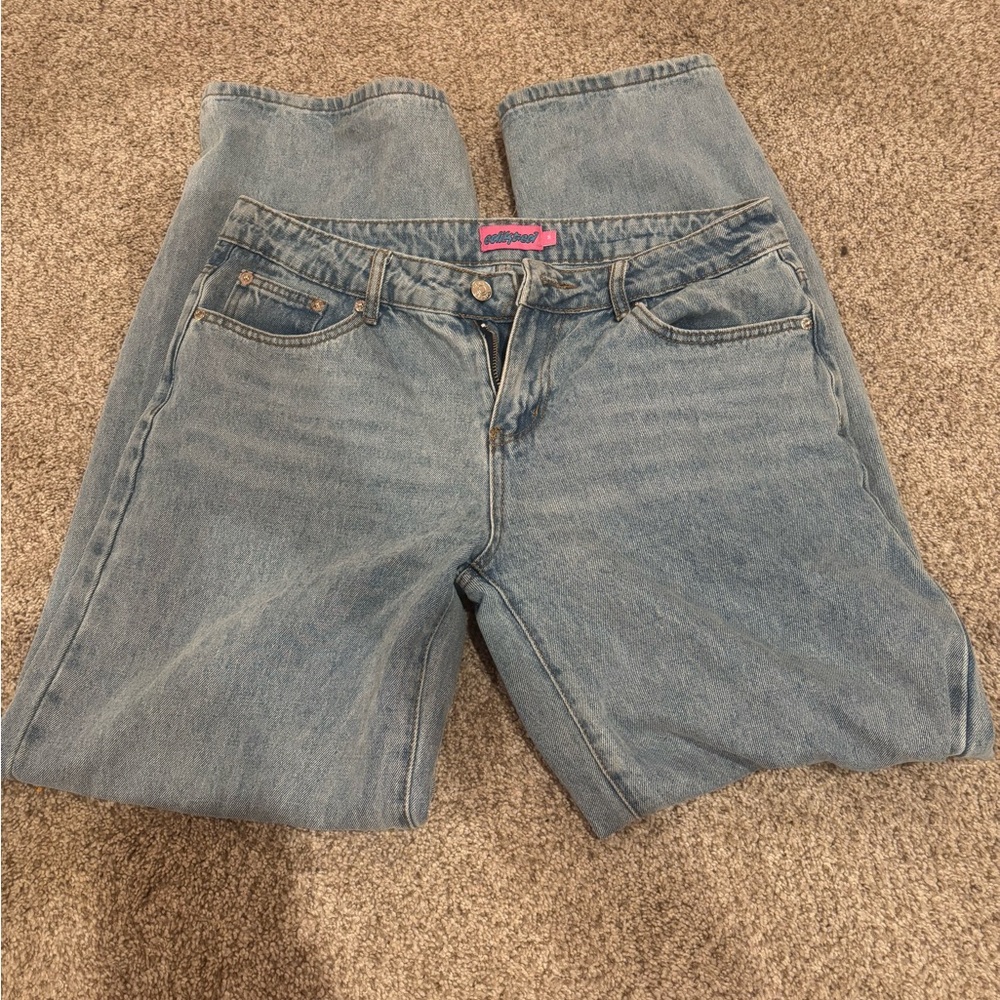 edkited size medium low rise jeans